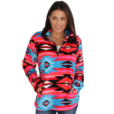 Women's Aztec Coral Fleece Lounge Pants