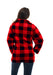 TrailCrest Women's Red Plaid Full Zip Knit Sweater Fleece Jacket