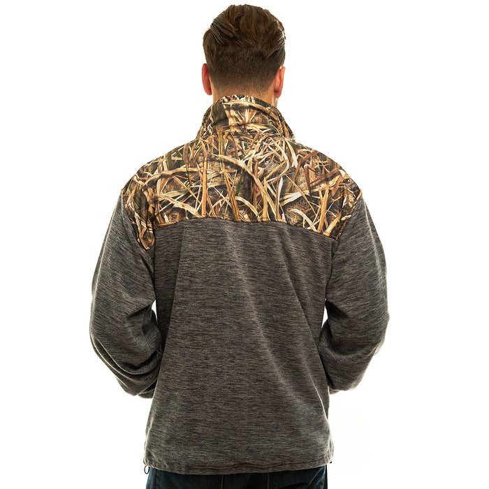 Men's Mossy Oak C-Max Jacket-Grey Heather-Shadow Grass