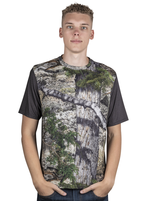 Men's Mossy Oak Performance Short Sleeve T Shirt Mountaion Coubtry Camo