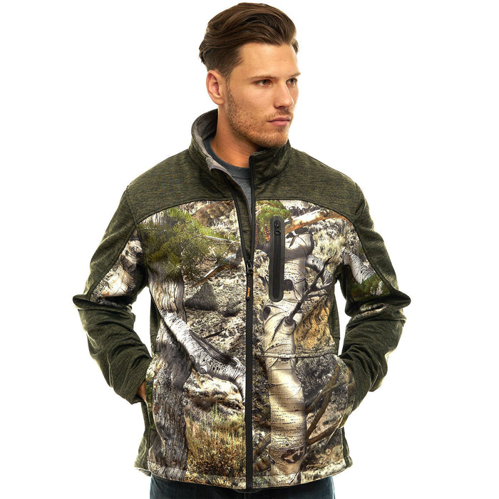 Men's Moss Oak Custom XRG Softshell Jacket Mountaion Country Camo