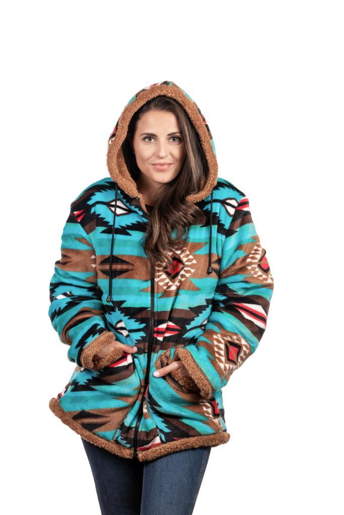 Aztec fleece jacket women's best sale