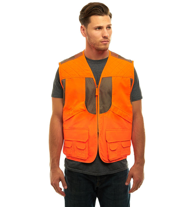 Unisex Deluxe Blaze Orange Safety Front Loader Vest